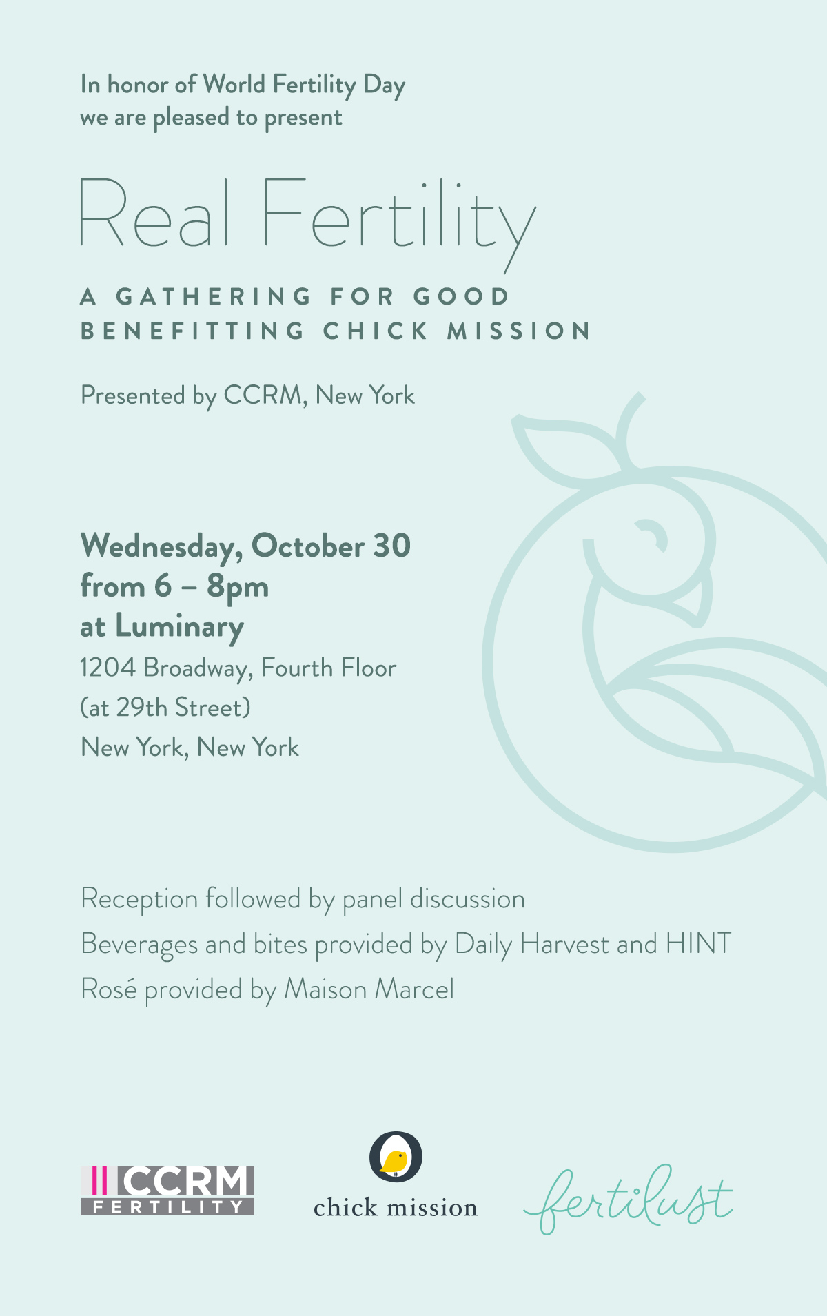 Real Fertility: A gathering for good benefitting Chick Mission